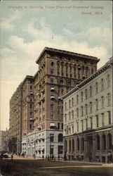 Griswold Street showing Union Trust and Hammond Building Postcard