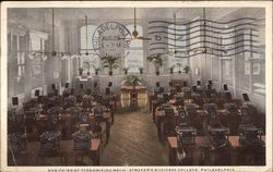 One-Third of Typewriting Room - Strayer's Business College Postcard