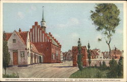 Den Danske Landsby (The Danish Village) Postcard