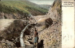 Gold Mining in Northern British Columbia Postcard