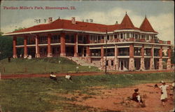 Pavilion Miller's Park Bloomington, IL Postcard Postcard