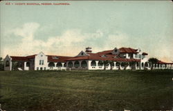 County Hospital Fresno, CA Postcard Postcard