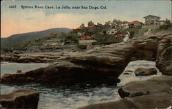 Sphinx Head Cave, La Jolla Postcard