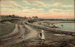 The Sea Wall at Peak's Island Postcard