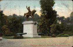 Kosciusko Monument, Kosciusko Park Postcard