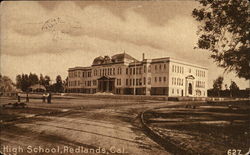 High School Redlands, CA Postcard Postcard