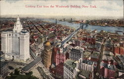 Looking East from the Woolworth Building New York, NY Postcard Postcard
