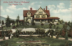 Arthur Letts' Home at Hollywood Postcard
