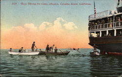 Boys Diving for Coins, Avalon Postcard