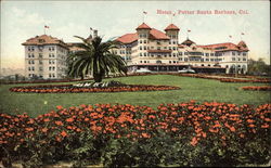 Hotel Potter Santa Barbara, CA Postcard Postcard