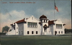 North Stockton School California Postcard Postcard