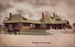 Michigan Central Depot Detroit, MI Postcard Postcard