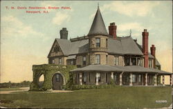 T. M. Davis Residence, Breton Point Newport, RI Postcard Postcard