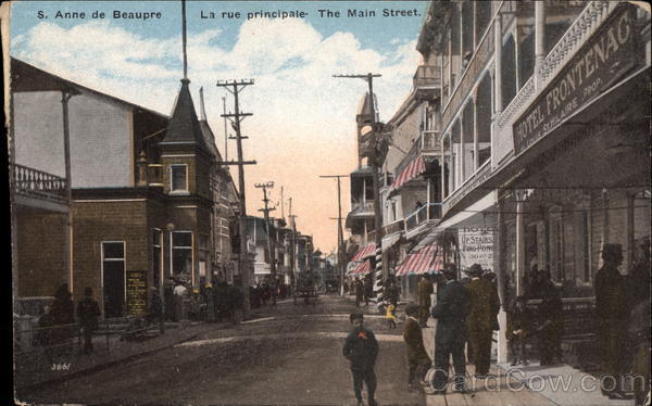 The Main Street Sainte Anne de Beaupre QC Canada Quebec