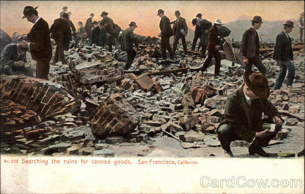 Searching the Ruins For Canned Goods San Francisco California