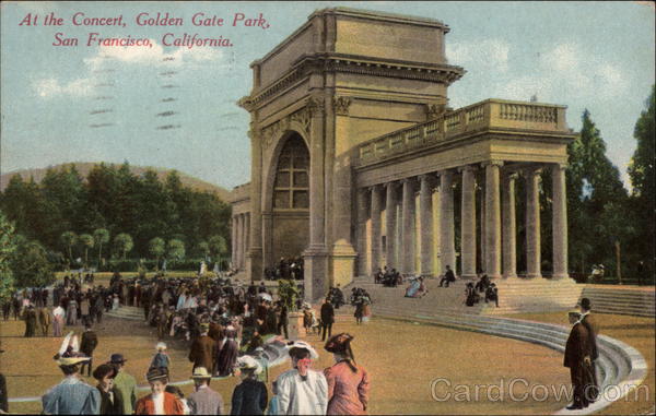 A concert, Golden Gate Park San Francisco California