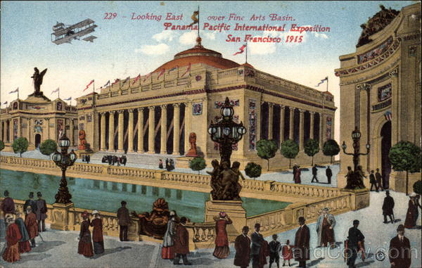 Looking East over Fine Arts Basin, Panama Pacific International