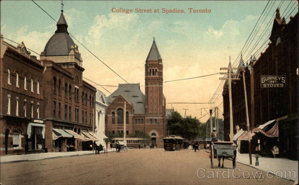 College Street at Spadina Toronto Canada Ontario