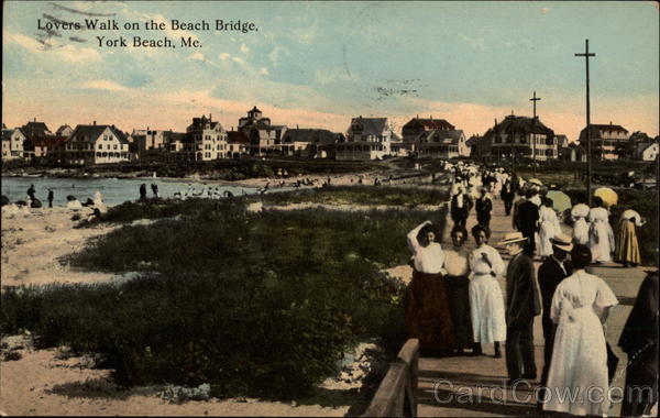 Lover's Walk on the Beach Bridge York Beach Maine