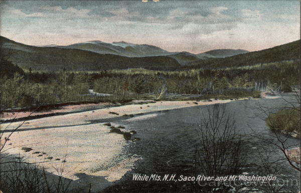 Saco River and Mt. Washington White Mountains New Hampshire
