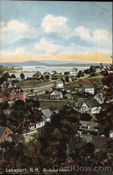 Birdseye View of Lakeport New Hampshire