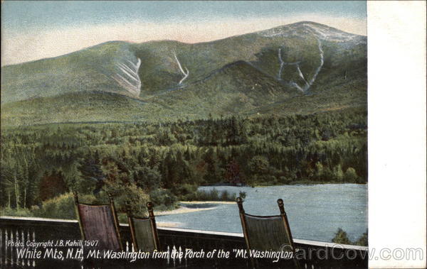 Mt. Washington from the Porch of the Mt Washington White Mountains New Hampshire