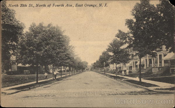 North 20th St., North of Fourth Ave East Orange New Jersey
