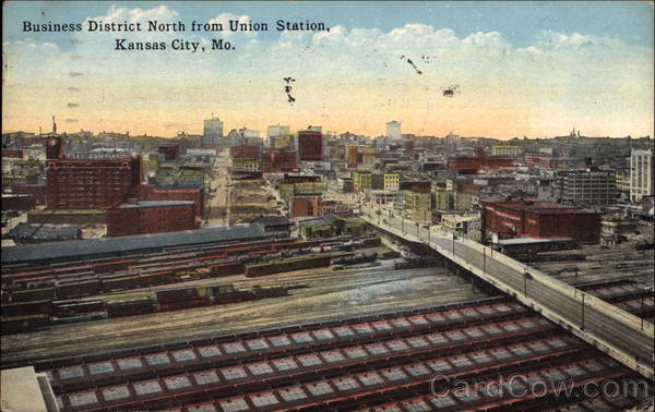 Business District North from Union Station Kansas City Missouri