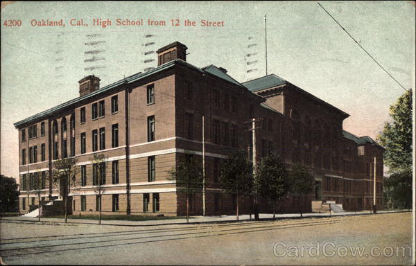 High School from 12th Street Oakland California