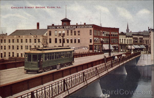 Chicago Street Bridge Elgin Illinois