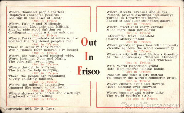 Out in Frisco San Francisco California