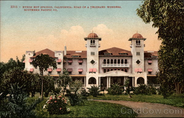 Byron Hot Springs, California, Road of a Thousand Wonders, Southern Pacific Co
