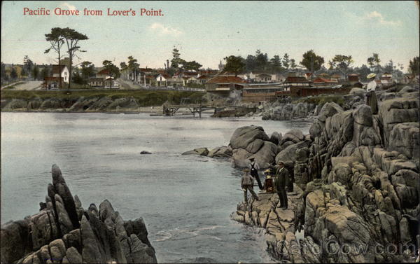 View of Town from Lover's Point Pacific Grove California