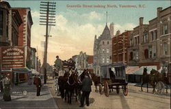 Granville Street looking North Vancouver, BC Canada British Columbia Postcard Postcard