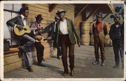 Waiting for Sunday Boat Postcard