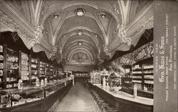 Interior View Geo. Haas & Sons Phelan Building Candy Store Postcard