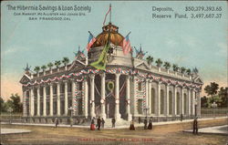 The Hibernia Savings & Loan Society, Cor. Market, McAllister and Jones Sts San Francisco, CA Postcard Postcard