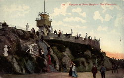 Parapet at Sutro Heights Postcard