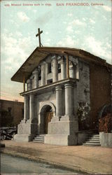 Mission Dolores Built in 1725 Postcard