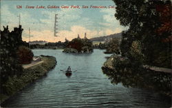 Stow Lake, Golden Gate Park Postcard