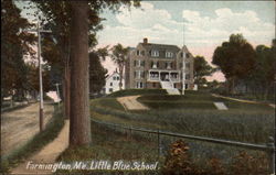 Little Blue School Postcard
