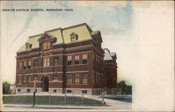 Marion Avenue School Postcard