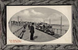 Train on the Pier Postcard