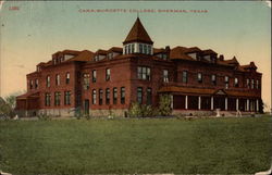 Carr-Burdette College Sherman, TX Postcard Postcard