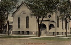 M. E. Church Burlington, KS Postcard Postcard