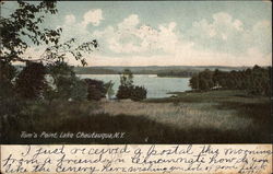 Tom's Point Lake Chautauqua, NY Postcard Postcard