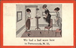 We Had a Bad scare Here in Portsmouth Postcard