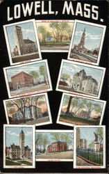 Views of Lowell Postcard