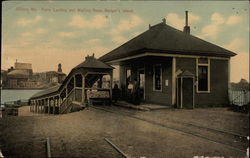 Ferry Landing and Waiting Room, Badger's Island Kittery, ME Postcard Postcard