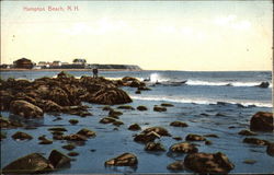 View of the Shoreline Hampton Beach, NH Postcard Postcard